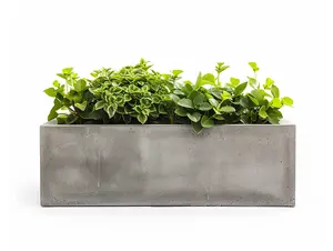 GRC xi măng hình chữ nhật planter Box cho làm vườn