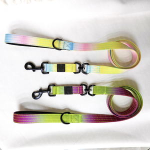 Correa de perro táctica de Color degradado personalizable Hundeleine Correa Para Perro mango cómodo Anti-bobinado giratorio Clip de rana de nailon - Product Image 1