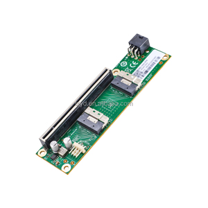 PCIE X16 2 * Slimsas SFF-8654 8i adaptörü PCIe 4.0 X16 RTX için yükseltici kablo oyun uzatma portu 4090/4080/4070 gpu'lar stok - Product Image 1