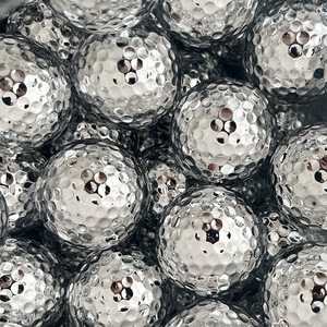 2-Lớp & 3-Lớp Bền Surlyn Golf Quả Bóng 1000 Lượt Lượt Lượt Đu Đào Tạo Khóa Sử Dụng Từ Thực Hành Quả Bóng Trong Vàng & Bạc Mạ - Product Image 5