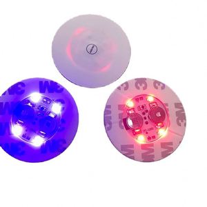 LED Luminous Cup Sticker <b>Plastic</b> Led Wine <b>Glasses</b> Cup Coaster for bar Ktv - Product Image 1
