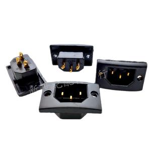 Prise électrique multifonctionnelle arrière 1,5 A, avec coque en bakélite et plaque en cuivre, pour chauffe-plat électrique à trois trous - Product Image 1