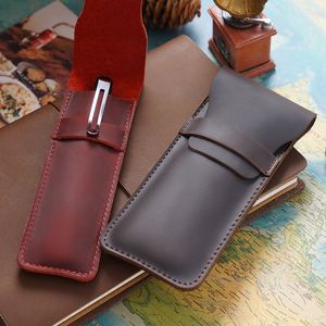 Étui à stylo en cuir simple, pochette de rangement de qualité supérieure pour l'organisation et la protection - Product Image 3