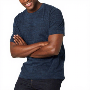 T-shirt formel homme en polyester/coton, le plus vendu, avec logo imprimé sur le devant, OEM, vente en gros, t-shirt lourd délavé et écologique - Product Image 1