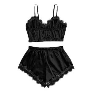Ensemble de lingerie sexy en dentelle trois pièces, camisole et culotte bandeau, très vendu dans le commerce électronique transfrontalier européen et américain - Product Image 3