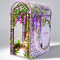 Kit de maison miniature DIY Minihaven, puzzle 3D, coin lecture, serre, fleuriste, artisanat en bois pour adultes