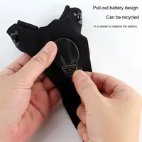 Gants de pêche en néoprène avec lampe de poche LED avec éclairage extérieur respirant émettant des gants lumineux pour les doigts