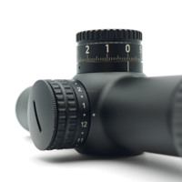 Lunette optique OEM ODM 1-10X28FFP Lpvo avec éclairage rouge, tube de 34 mm en alliage d'aluminium, 12 réglages de luminosité, accessoires de chasse