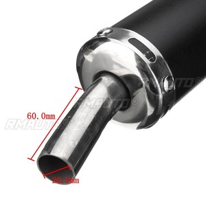 60x280mm Universal 20MM <b>Motorcycle</b> Racing <b>Exhaust</b> Pipe Muffler Silencer Gasket 2 Stroke - Product Image 6