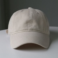 Gorra de Béisbol Unisex de 6 Paneles, de Algodón Lavado, sin Estructura, con Logotipo Personalizado, Color Liso, Estilo Casual Deportivo para Exteriores