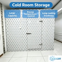 Chambre froide universelle préfabriquée pour ferme, congélation profonde personnalisée, maintien de la température, unité de condensation multi-tension, facile à utiliser, porte solaire