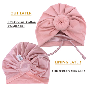 Cappellino in Raso per Neonati, Bambini e Bambine, Turbante, Berretto per Neonati, Cappellini da Notte per Bambini Piccoli, Copricapo - Product Image 2