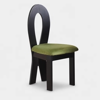 Chaises de salle à manger vintage en bois massif avec dossier, design contemporain pour salle à manger, salon, hôpital et hôtel, modèle Sirène