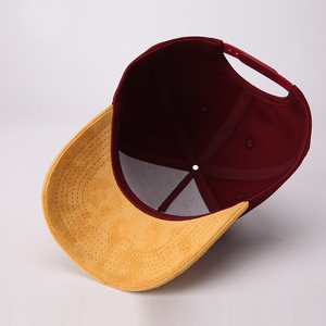 Casquette de baseball unisexe personnalisée de haute qualité, broderie 3D de luxe, streetwear, casquette de sport, sergé de coton, bordure en daim contrastée - Product Image 5