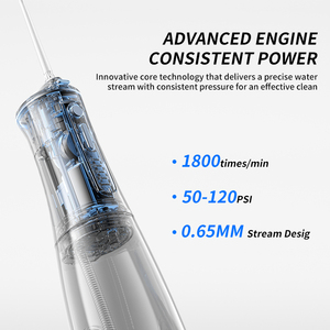 Waterdichte IPX8 Oplaadbare Draagbare Tandheelkundige <span class=keywords><strong>Jet</strong></span> Draadloze voor Tandenbleken Reiniging Waterflosser UV Sterilisatie - Product Image 4