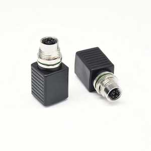 M12 8 Pin X Code Mother to RJ45 Jack Straight Adapter Industrial Waterproof Aviation Electric Circular Connector - Product Image 6