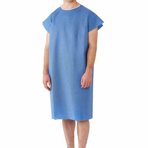 थोक पीपी/एसएमएस गैर बुना स्लीवलेस अस्पताल के कपड़े मातृत्व के लिए रोगी की पोशाक को ओवरसाइज़ करना - Product Image 4