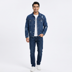Veste en toile jean légère et respirante pour hommes, meilleure vente de qualité supérieure personnalisée avec col montant pour l'hiver - Product Image 1