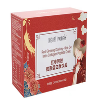 Boisson liquide orale de supplément de soins de santé de marque privée OEM avec ginseng rouge blanchissant Peptide de collagène de gélatine de peau d'âne