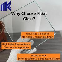 Verre trempé de 10 mm et 12 mm, verre transparent trempé pour bureau, verre coloré teinté clair, verre de construction pour fenêtres de bâtiment