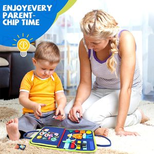 Tavola delle Attività per Bambini, Giochi Sensoriali Montessori per Ragazzi, Pannello Educativo per lo Sviluppo delle Abilità Motorie - Product Image 3
