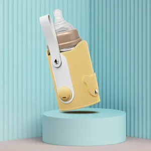 USB婴儿奶瓶取暖器便携式旅行牛奶加热器储物盖恒温器奶瓶保温器袋牛奶加热袋载体