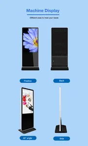 टच स्क्रीन कियोस्क 55 इंच फ्लोर स्टैंडिंग विज्ञापन डिस्प्ले एलसीडी डिजिटल साइनेज कियोस्क विज्ञापन मॉनिटर