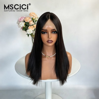 Perruque juive MSCICI 100% cheveux humains non traités avec cuticules intactes, mouvement naturel et extrémités épaisses et volumineuses