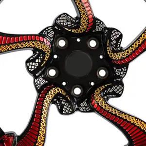 Rines de Aleación de Lujo Personalizados para Autos, Diseño de Radios de Serpiente, Pieza Automotriz de 19, 20, 21, 22 y <span class=keywords><strong>24</strong></span> Pulgadas para Ford Mustang, Ferrari, Porsche, McLaren - Product Image 6