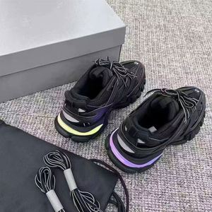 [<b>Hot</b> Sale] TRACK 3.0 LED Light-up Sneakers | Breathable Mesh Upper Cow Leather | Lace-Up Fashion Insole Genuine Leather Midsole - Product Image 6
