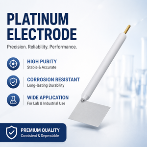 Electrodo de lámina de platino de laboratorio, electrodo de platino de alta conductividad para análisis electroquímico - Product Image 1