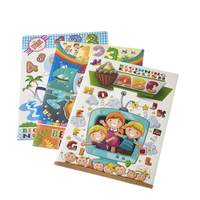 Venta al por mayor de libros educativos personalizados A4, libros para niños, libro educativo para colorear con bolígrafo de agua y crayón