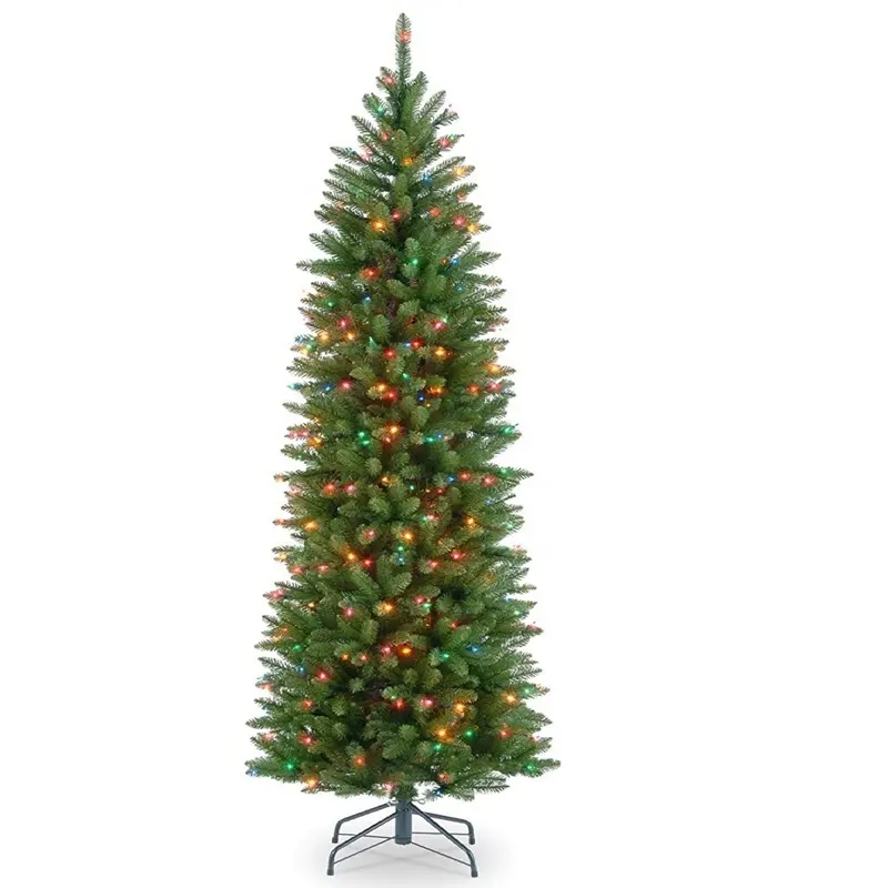 Foldable स्टैंड कृत्रिम शामिल स्टैंड Kingswood प्राथमिकी पेंसिल 4ft 6ft 7.5 फुट क्रिसमस की सजावट क्रिसमस <span class=keywords><strong>पेड़</strong></span>