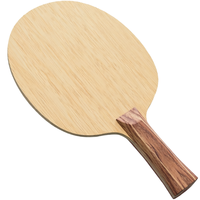 Raquette de tennis de table professionnelle à manche évasé, 5 plis de bois, pour l'entraînement quotidien des joueurs amateurs