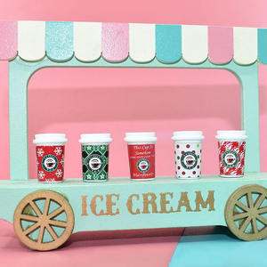 Miniatura de taza de café 3D de Navidad, dije de resina, mini taza de resina, cabujón, juguete para casa de muñecas, comida divertida, decoración de simulación DIY - Product Image 4