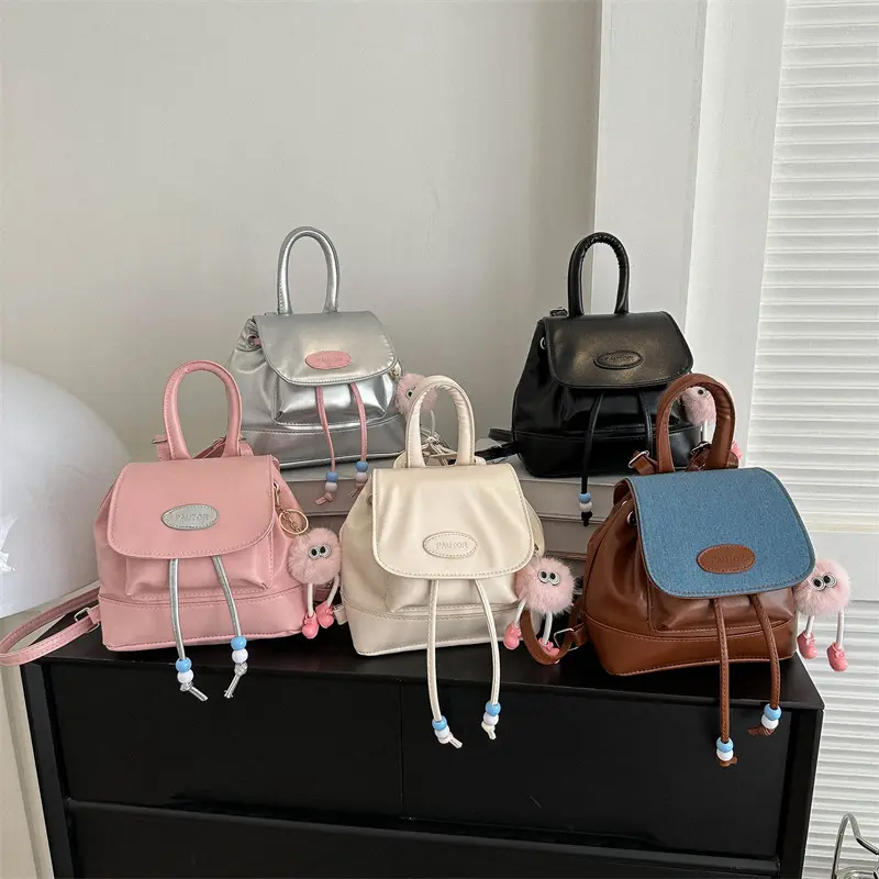 Toptan fabrika yeni marka tasarımcı sırt çantası kore tarzı pu deri çanta kadınlar için özel moda omuz crossbody çanta