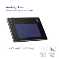 Huion — tablette graphique H430P de petite taille pour dessin, avec stylet, 4 touches programmables, 4096 niveaux de pression