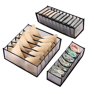 Pack of 3 Foldable Closet Organizers and <b>Storage</b> Dresser Drawer Dividers Drawer Organizer Clothes - Product Image 4