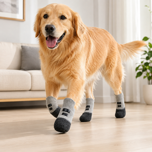 Chaussettes antidérapantes <span class=keywords><strong>pour</strong></span> <span class=keywords><strong>chien</strong></span> <span class=keywords><strong>avec</strong></span> semelle en caoutchouc <span class=keywords><strong>imperméable</strong></span>, chaussures tricotées <span class=keywords><strong>pour</strong></span> animaux de compagnie, protection des <span class=keywords><strong>pattes</strong></span> <span class=keywords><strong>pour</strong></span> chiens - Product Image 4