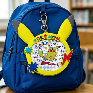 Customized PVC Cartoon Anime Character Cute Rabbit Laser Color PVC Silicone Soft Rubber Rabbit Animal Bag Tag Bag Marker - Product Image 1