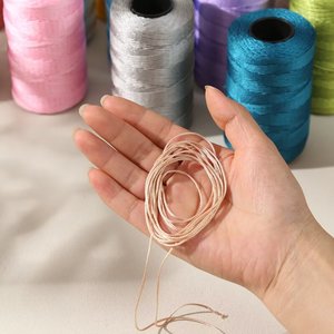 Fil Fin Direct Usine 100g Multicolore en Polyester et Acrylique Mélangés 1mm Haute Ténacité Durable pour Tricot et Crochet - Product Image 5