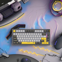 Clavier de jeu mécanique sans fil CMGK-2509W à 83 touches, trois modes, éclairage RVB, type C, avec 75 % de touches mécaniques