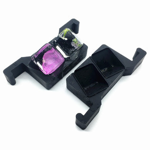 BPA Free <span class=keywords><strong>Silicone</strong></span> Tinh Thể Rõ Ràng <span class=keywords><strong>Ice</strong></span> Cube Khuôn, Đôi Tinh Thể Rõ Ràng <span class=keywords><strong>Ice</strong></span> Cube Khuôn - Product Image 2