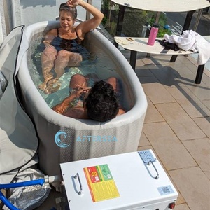 durable Inflatable Hot Tub Portable Foldable PVC Inflatable Ice Bath Soaking Bathtub For Adults Inflatable Bath Tub