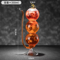 Mug à lait en verre à double paroi moderne, design bulle, queue de poulet, paille et gourde, compatible lave-vaisselle et micro-ondes, vente en gros