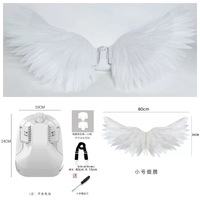 Ailes d'ange lumineuses électriques, ornement floral, accessoire de bouquet, décoration pour événements et fêtes, idéal pour les confessions, vente en gros