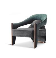 Chaise longue de style tendance et populaire sur internet |   Tapisserie en flanelle pelucheuse |   Meubles de salon de villa moderne
