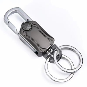 Multifunctional Keychain <b>Car</b> <b>Key</b> Pendant Zinc Alloy Black Beer Opener <b>Key</b> <b>Ring</b> Creative Modern Art Style - Product Image 2