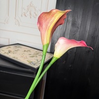 Bunga Calla Lily Buatan Berkualitas Tinggi PPS, Sentuhan Realistis, 63cm, Lateks, untuk Dekorasi Pernikahan, Rumah, Meja, dan Acara