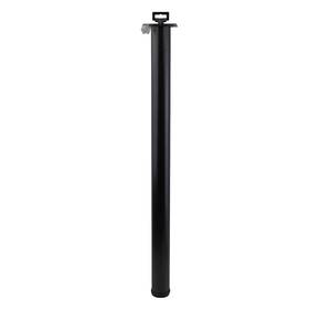 60x870mm Round Black Breakfast Bar <strong>Leg</strong> - Product Image 3